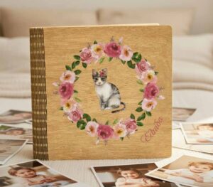 Ξύλινο Άλμπουμ Φωτογραφιών - Kitten