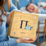 Ξύλινο Άλμπουμ Φωτογραφιών - Μονόγραμμα(blue)