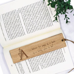 Ξύλινος σελιδοδείκτης - Mονόγραμμα
