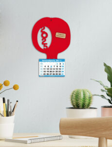 Ξύλινο Ημερολόγιο Ρόδι κόκκινο - από 1,40€ έως 2€ - Image 2