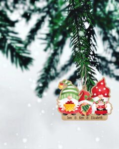 Ξύλινo στολίδι – Νάνοι οικογένεια από 1 έως 6 παιδιά (ch221) - Image 2