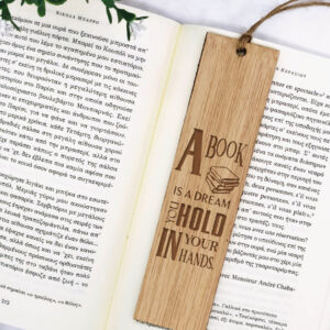 Ξύλινος σελιδοδείκτης "Book is....a dream" - Image 2