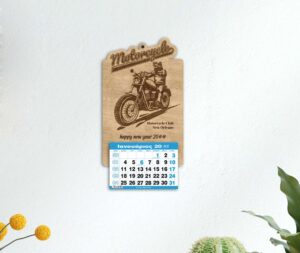 Ξύλινο Ημερολόγιο Motorcycle  - από 1.80€ έως 2,50€