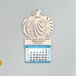 Ξύλινο Ημερολόγιο Κολοκύθα 2