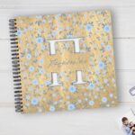 Ξύλινο Άλμπουμ Φωτογραφιών - Blue Flowers