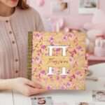 Ξύλινο Άλμπουμ Φωτογραφιών - Pink Flowers