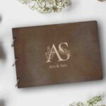 Ξύλινο Άλμπουμ Φωτογραφιών - Mονογράμματα (Flowers)