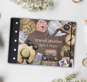 Ξύλινο Άλμπουμ Φωτογραφιών - Flowers (minimal) (Αντιγραφή)