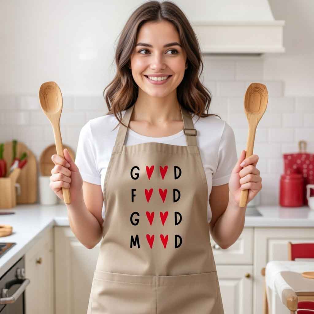 Ποδιά Μαγειρικής good food good mood (1) Ποδιά Μαγειρικής - Good food... good mood - Image 1