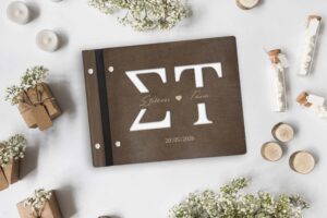 Ξύλινο Άλμπουμ Φωτογραφιών - Mονογράμματα (Lasercut) - Image 2