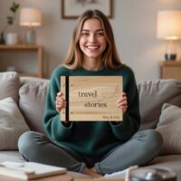 Ξύλινο Άλμπουμ Φωτογραφιών - Travel Stories - Image 3