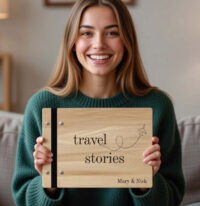 Ξύλινο Άλμπουμ Φωτογραφιών - Travel Stories