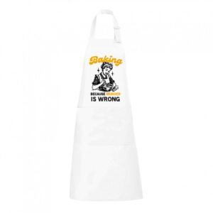 Ποδιά Μαγειρικής -  Baking because murder is wrong - Image 2