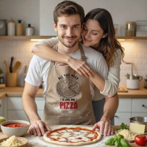 Ποδιά Μαγειρικής -  All you need is love and a pizza