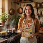 Ξύλινο Βιβλίο Συνταγών Mama Mia (R50)