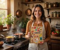 Ξύλινο Βιβλίο Συνταγών Mama Mia (R50)