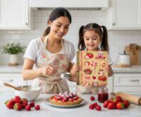 Ξύλινο Βιβλίο Συνταγών "Sugar Garden (R54)