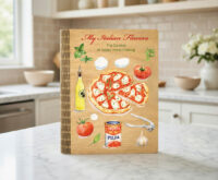 Ξύλινο Βιβλίο Συνταγών Italian Flavors (R46)